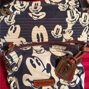 Dooney & Bourke Navy and White Mickey Mouse